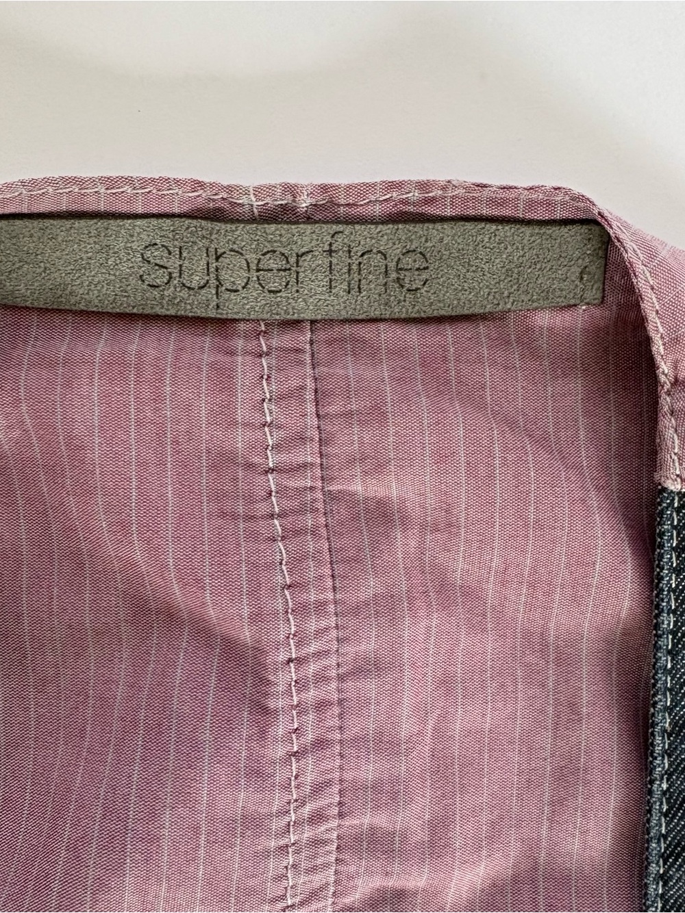 Rare Superfine Tate Storm Waistcoat Vest Size 2 Made In Italy Denim - Picture 7 of 12